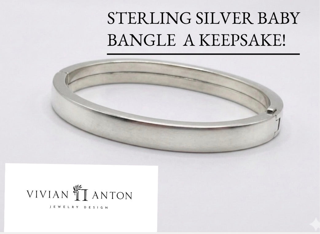 Sterling Silver Baby Bangle Bracelet