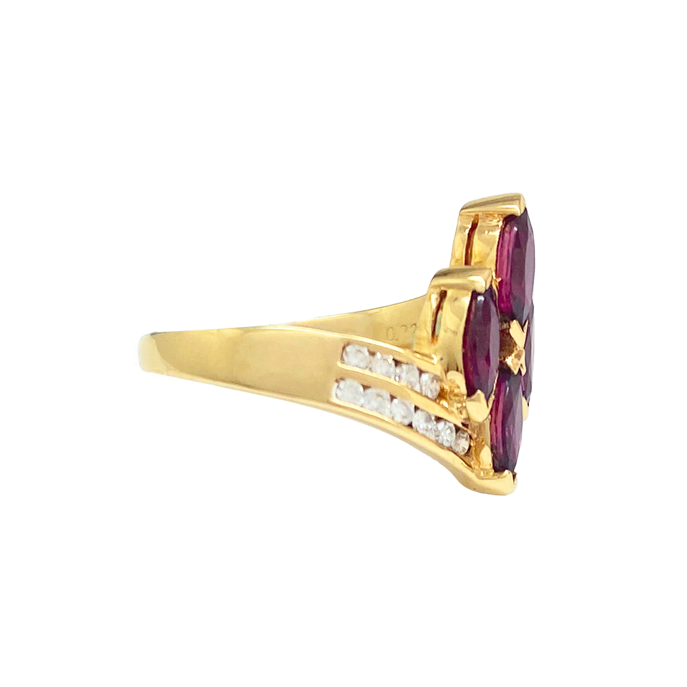 Natural Ruby & Diamond Ring