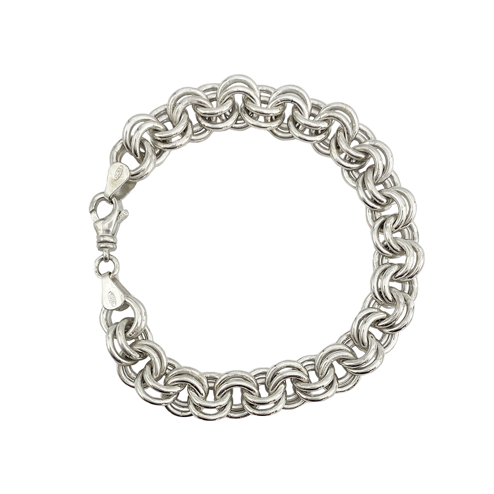 Hand Crafted Sterling Silver Bracelet, 9mm