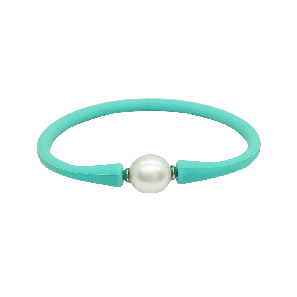 Freshwater Pearl Bracelet with Silicone Band