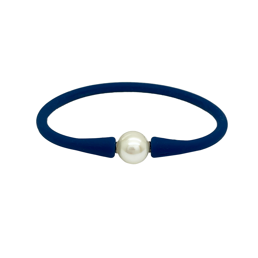 Freshwater Pearl Bracelet with Silicone Band
