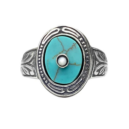 Turquoise Sterling Silver Ring Sz. 6