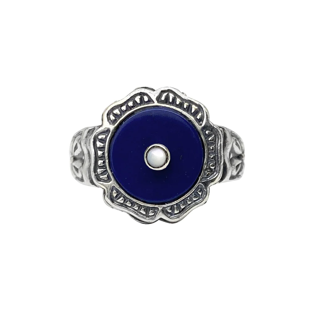 Lapis Sterling Silver Ring Sz. 6