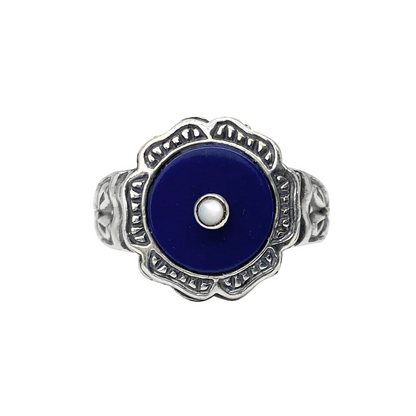 Lapis Sterling Silver Ring Sz. 6