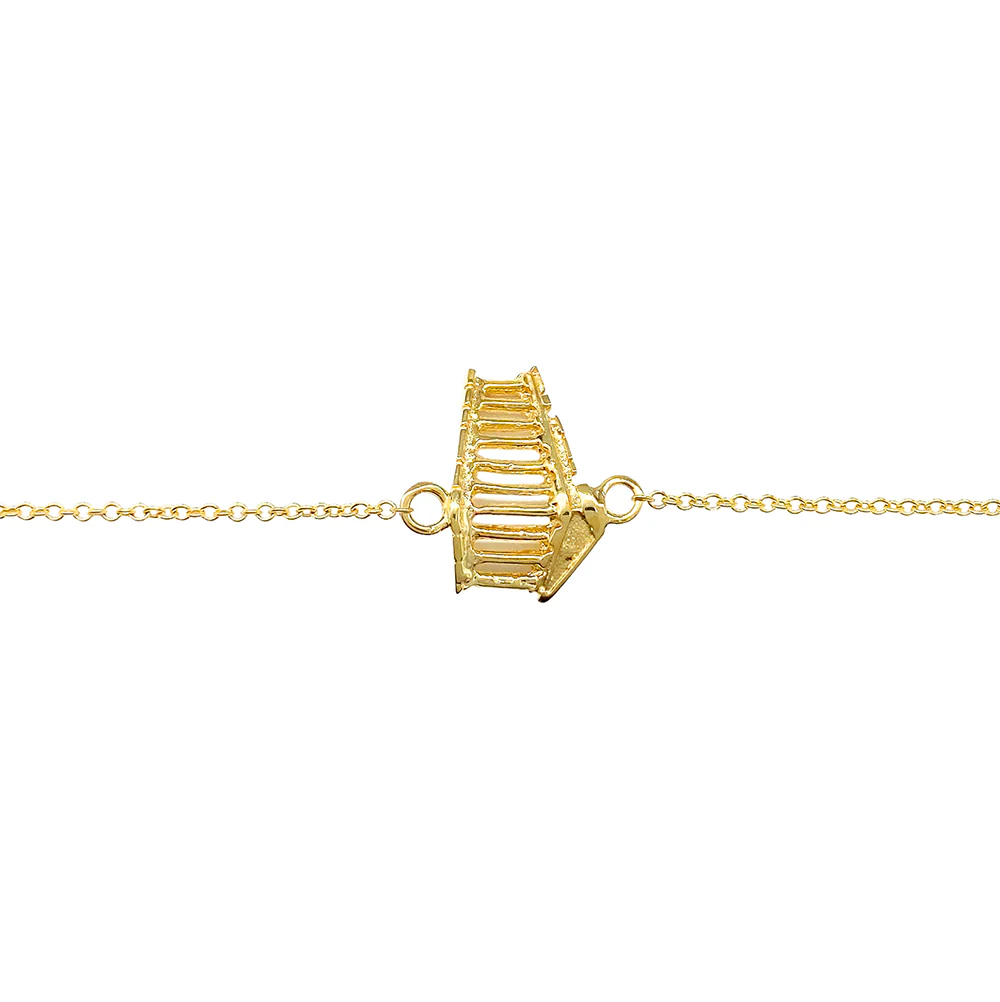 Greek Parthenon Bracelet, 14kt Yellow Gold, 6.5-7"