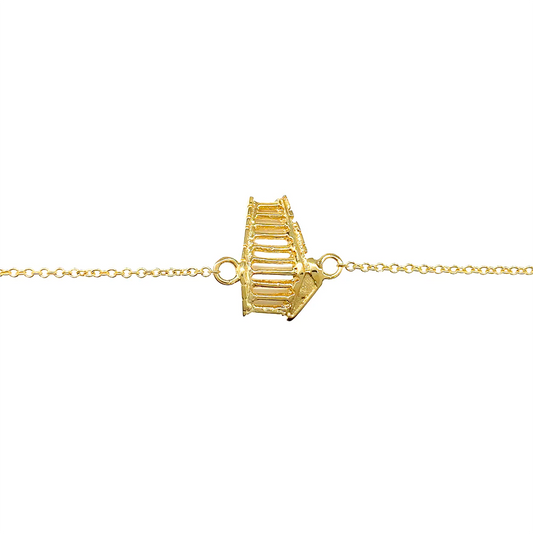 Greek Parthenon Bracelet, 14kt Yellow Gold, 6.5-7"