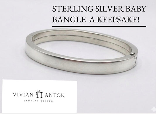 Sterling Silver Baby Bangle Bracelet