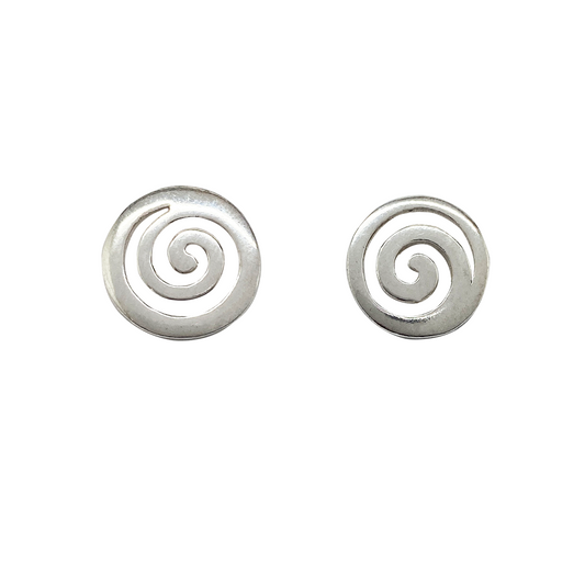 Ancient Greek Swirl Design Earrings