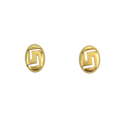 14kt Yellow Gold Greek Key Earrings