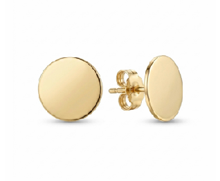 14kt Yellow Gold Disc Earrings