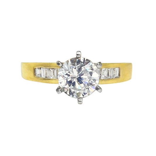 18 karat Diamond Engagement Ring Mounting
