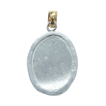 Demeter & Persephone 2 Tone Pendant, Sterling Silver & 14kt GR123X